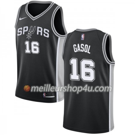 Maillot Basket Homme San Antonio Spurs Pau Gasol 16 Nike 2017-18 Noir Swingman